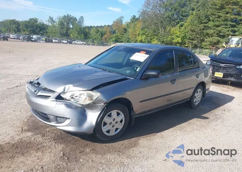 2005 Honda Civic Vp z USA, uszkodzony, nr VIN 2HGES16385H561588